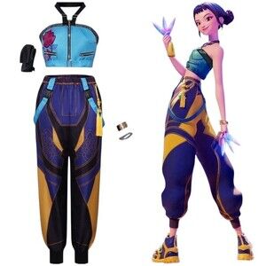 KPop Demon Hunters HUNTRIX Popstar Zoey Cosplay Costume Fashion Idol Outfit